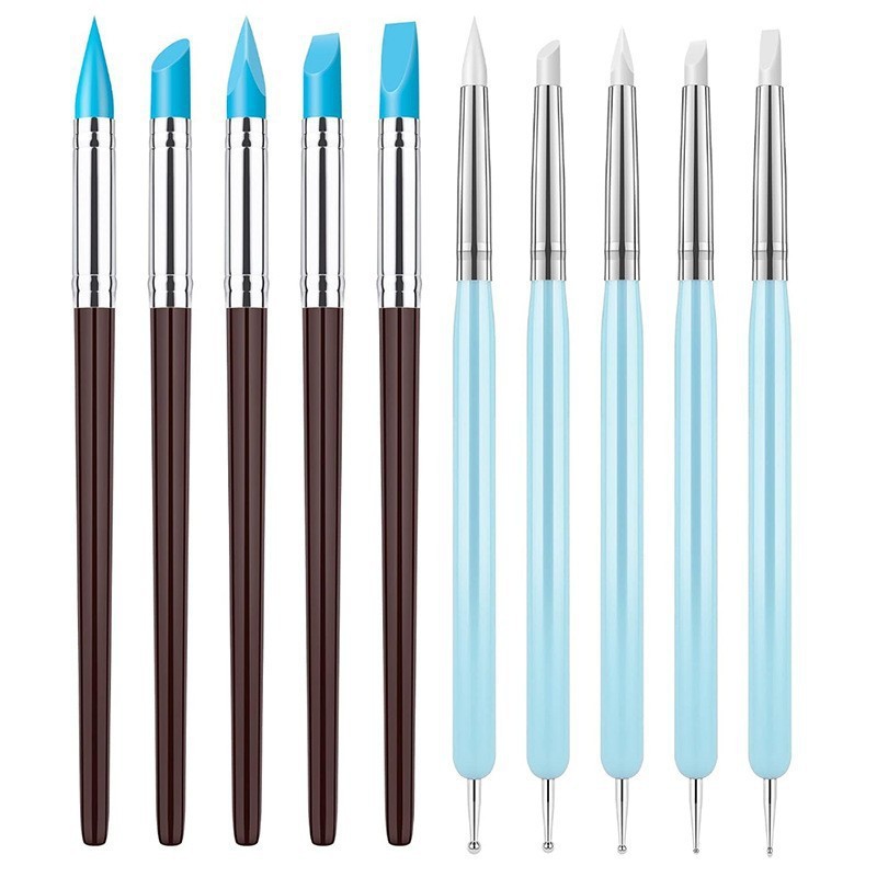 Resin Art Youtube - 10 stks/set Multifunctionele Siliconen Beeldhouwen Pen