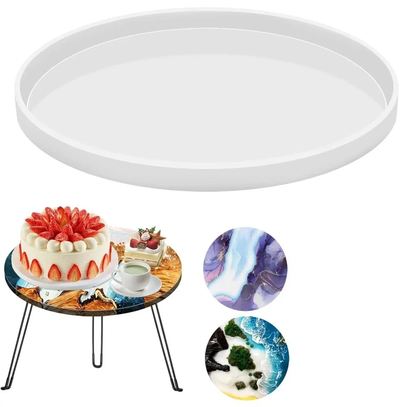 Resin Art Table - Ronde Epoxy Tafelharsmallen, Grote Charcuterieplank Harsmallen,