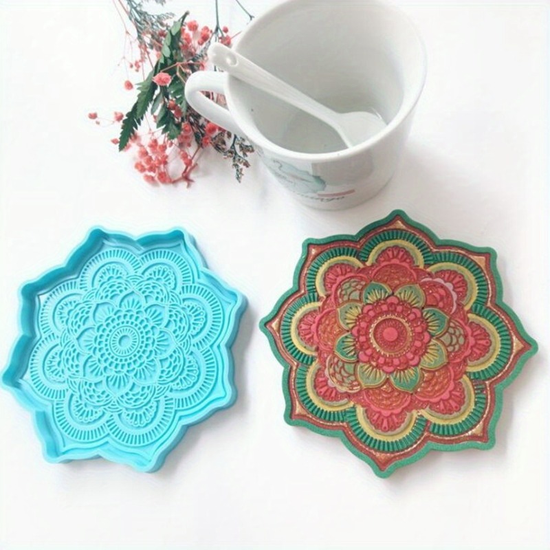 Resin Art Mould - Mandala Coaster Siliconen Mal Ronde Lade