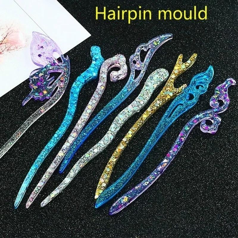 Resin Art Store - Nieuwe transparante haarspeld siliconen speciale mal