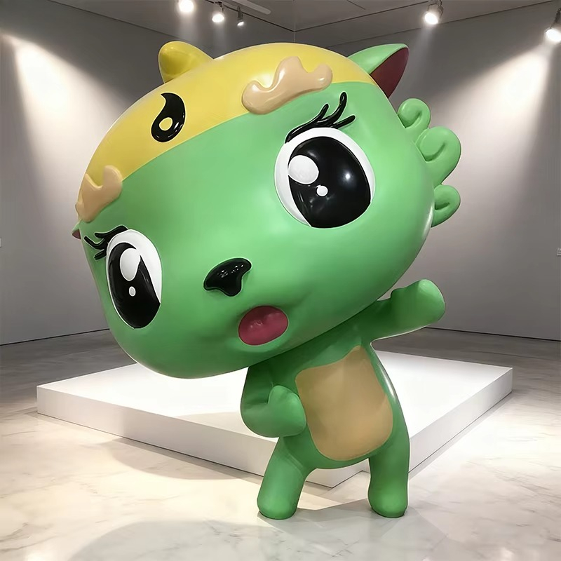 Resin Art Business - @ # Fabrieksgemaakte groene schattige cartoon