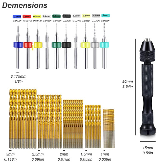 Micro Mini Pin Vise Handboor T - Resin Art Drill Machine recensie en prijs