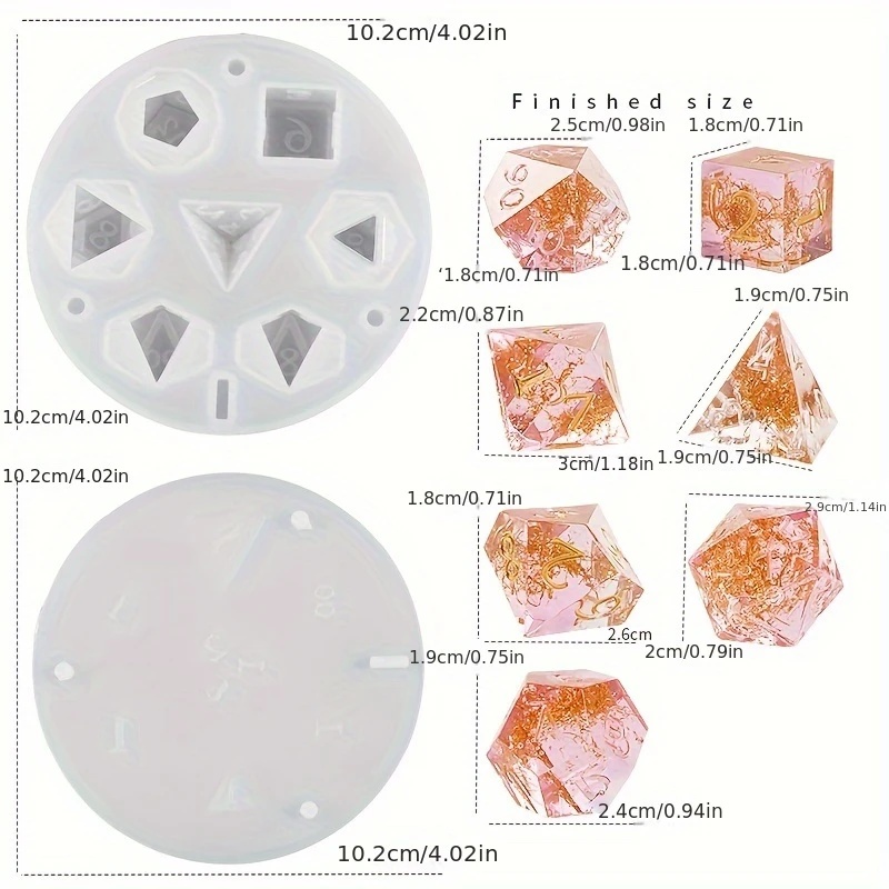1 set siliconenhars gietvormen - Resin Art Table recensie en prijs
