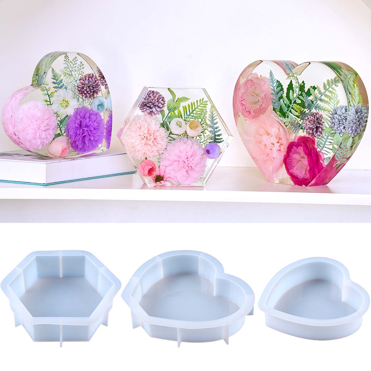 Grote liefde siliconen mal DIY - Resin Art Mould recensie en prijs