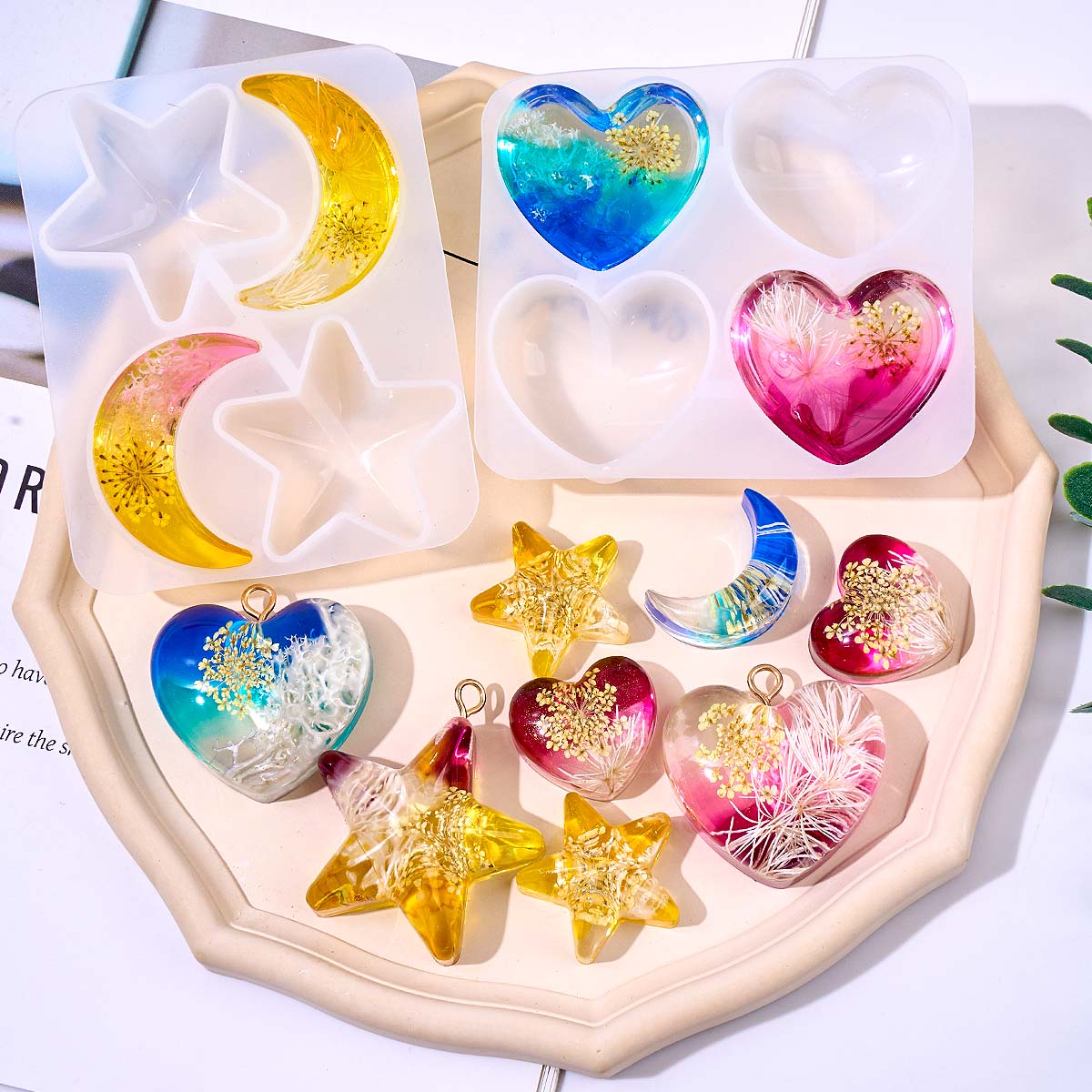 Hart Ster Maan Hanger Silicone - Resin Art Mould recensie en prijs