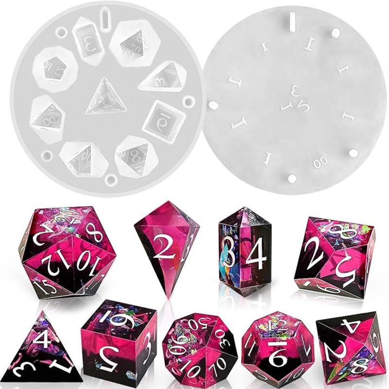 DIY DND scherpe rand dobbelste - Resin Art Mould recensie en prijs