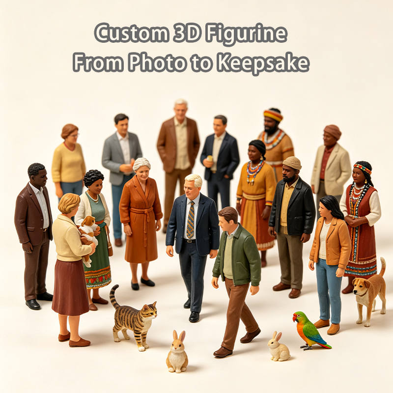 Aangepaste 3D-figuur, geperson - Xmas Resin Art recensie en prijs