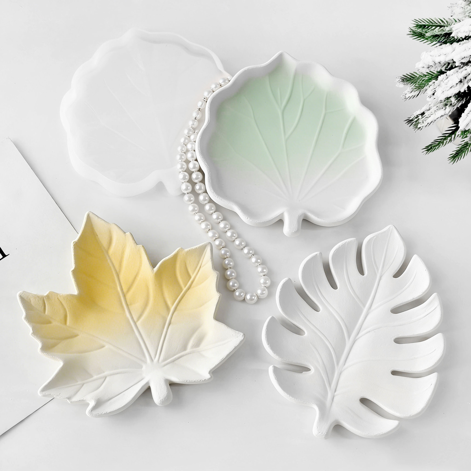 DIY Gipsvorm Blad Coaster Sili - Resin Art Tray recensie en prijs