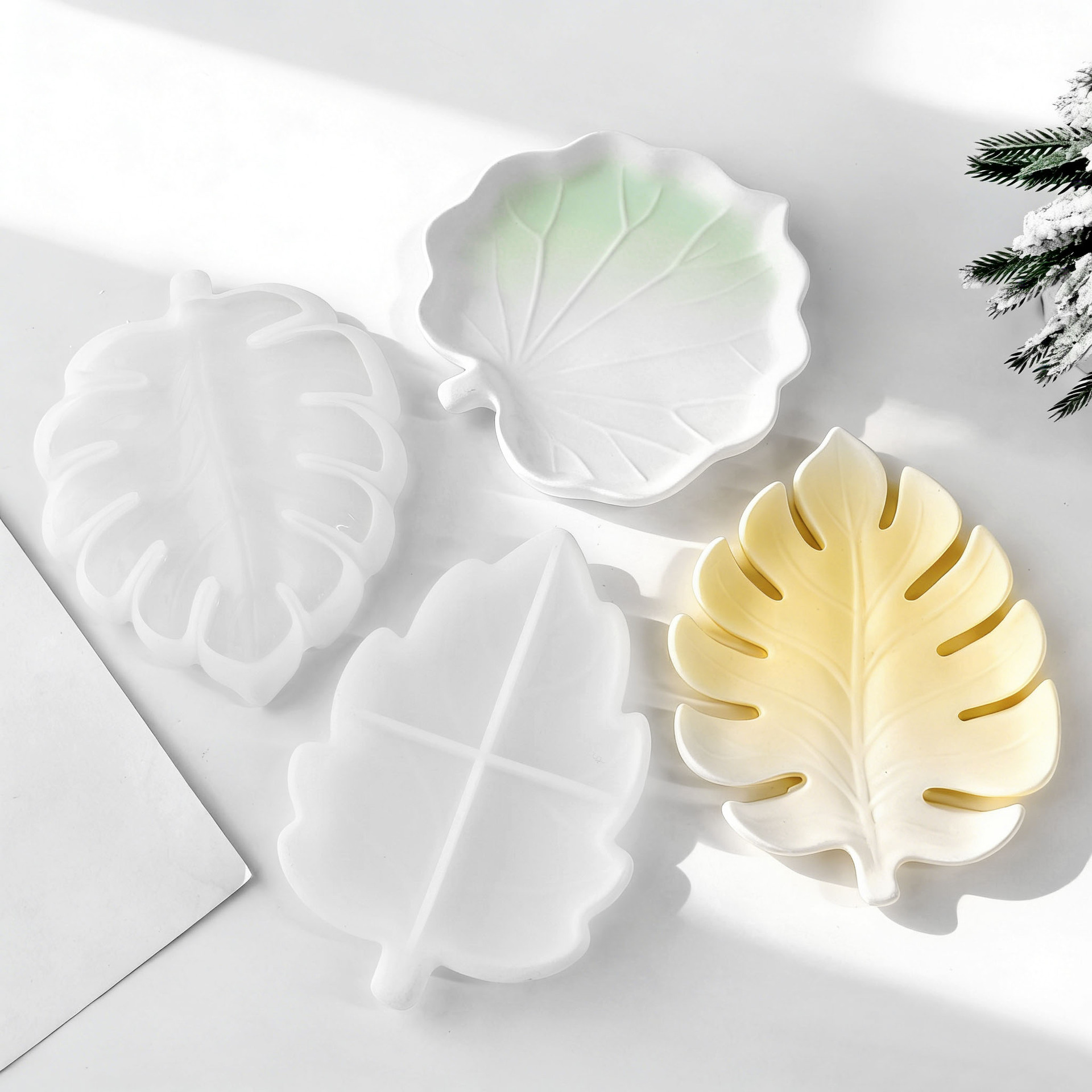 DIY Gipsvorm Blad Coaster Sili - Resin Art Tray recensie en prijs