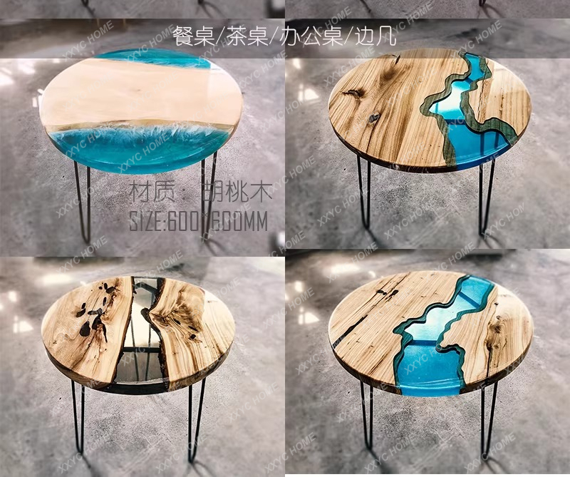 Creatieve kunst eettafel epoxy - Resin Art Table recensie en prijs