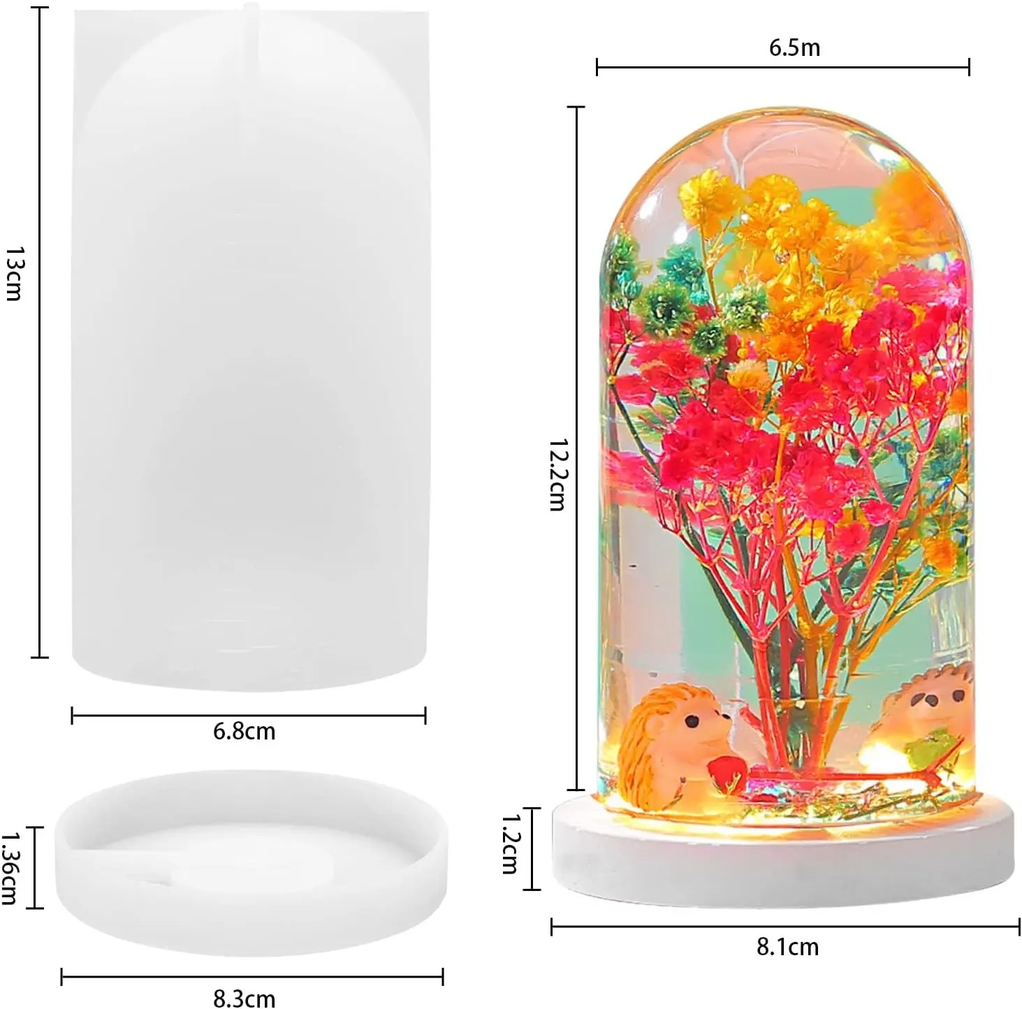 DIY Kristal Epoxyhars Mal Led  - Resin Art Mould recensie en prijs