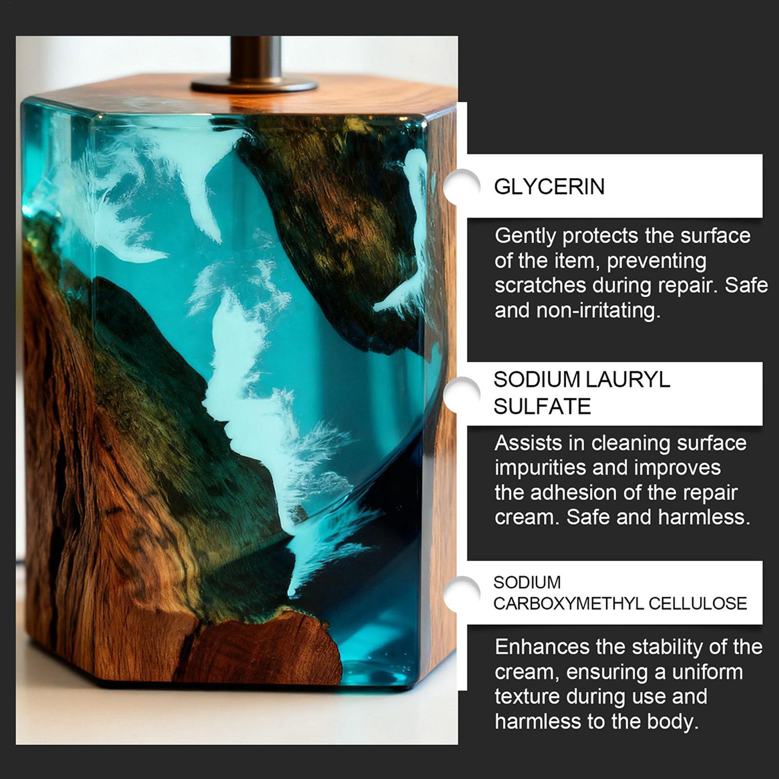 Epoxyhars polijstset - Romige  - Resin Art Table recensie en prijs