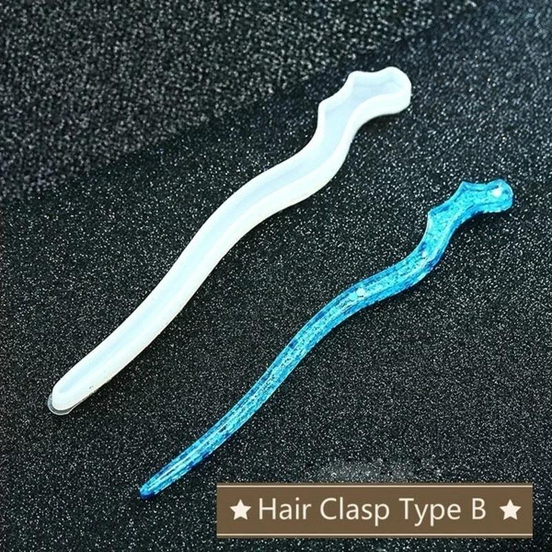 Nieuwe transparante haarspeld  - Resin Art Store recensie en prijs