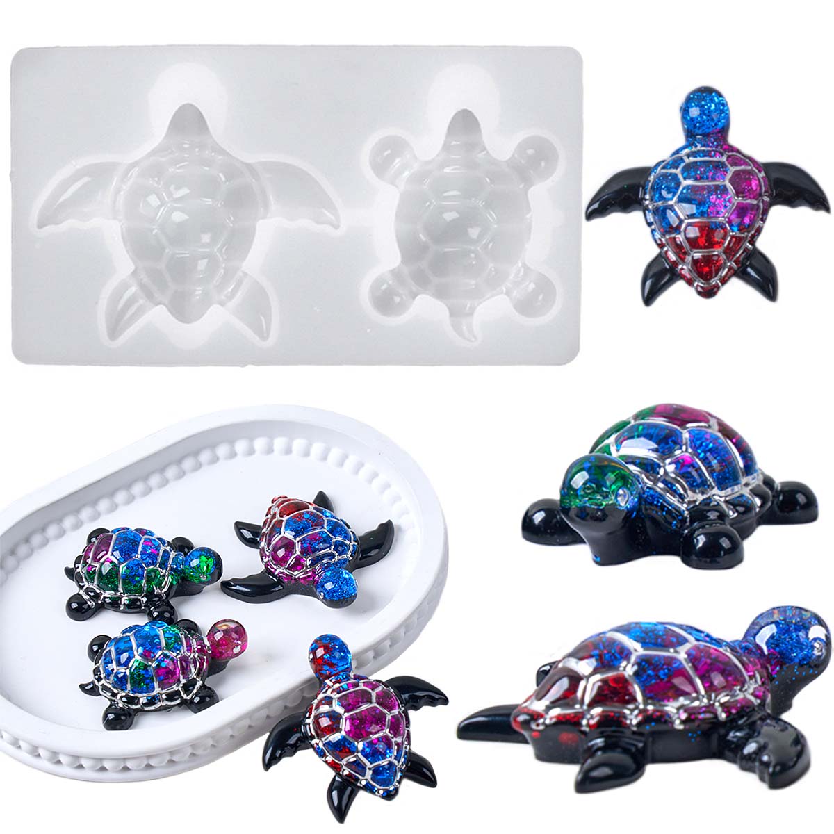 3D zeeschildpad sleutelhanger  - Resin Art Mould recensie en prijs