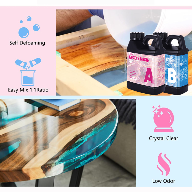 Crystal Clear 1:1 Epoxyhars Ki - Resin Art Table recensie en prijs